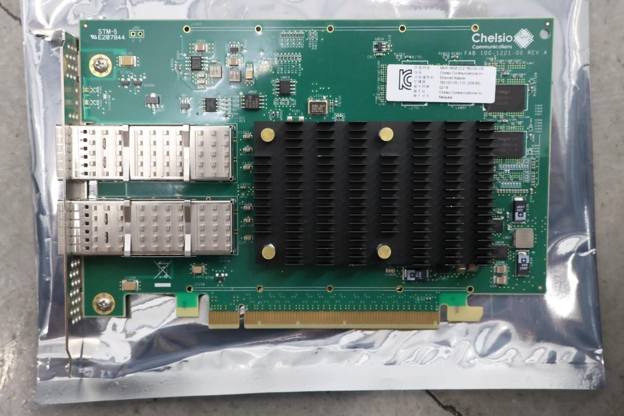Chelsio T62100-CR Dual port 2x QSFP28 PCIe 100Gbit network card