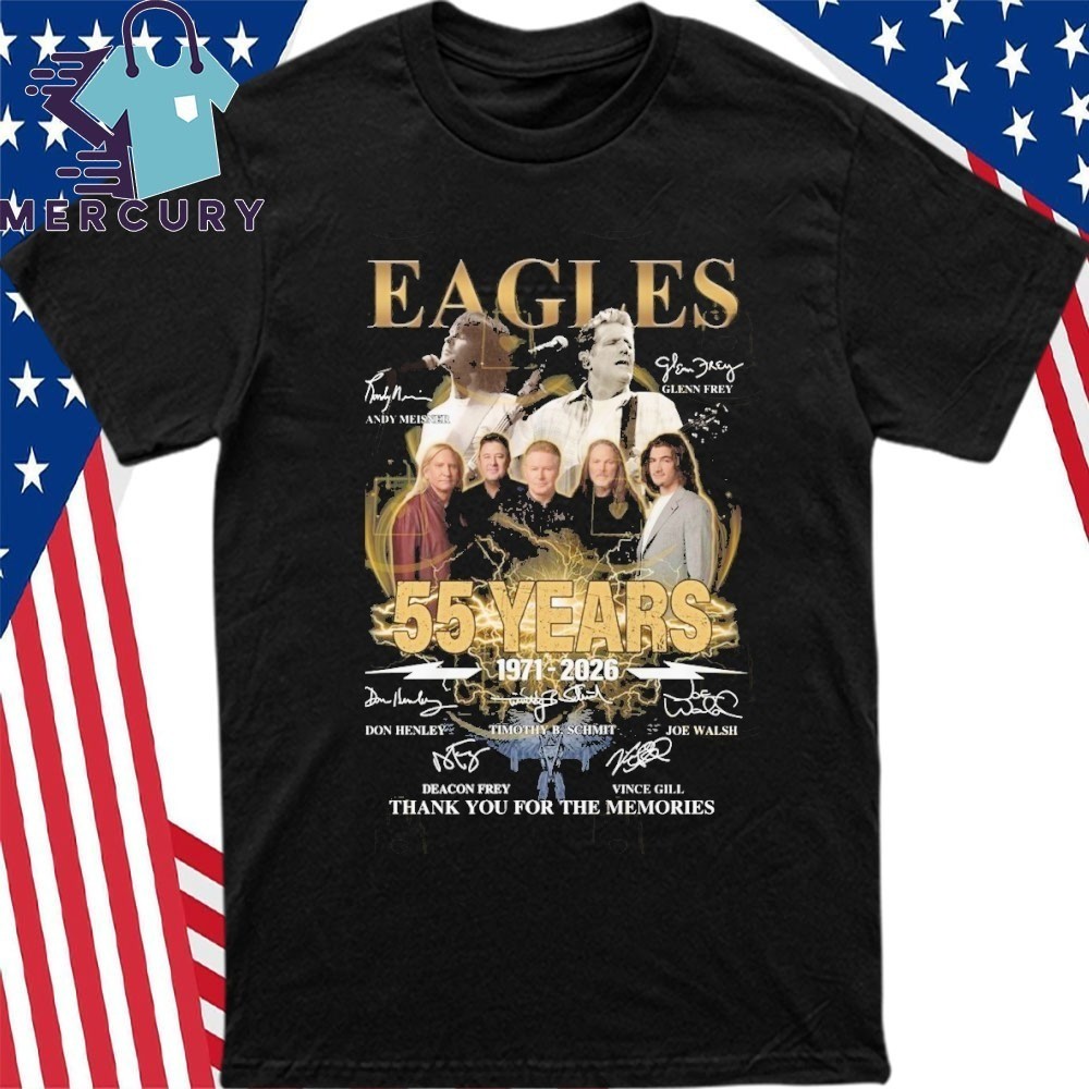 Ea*gles 55 Years 1971-2026 Signature Thank You For The Memories Shirt