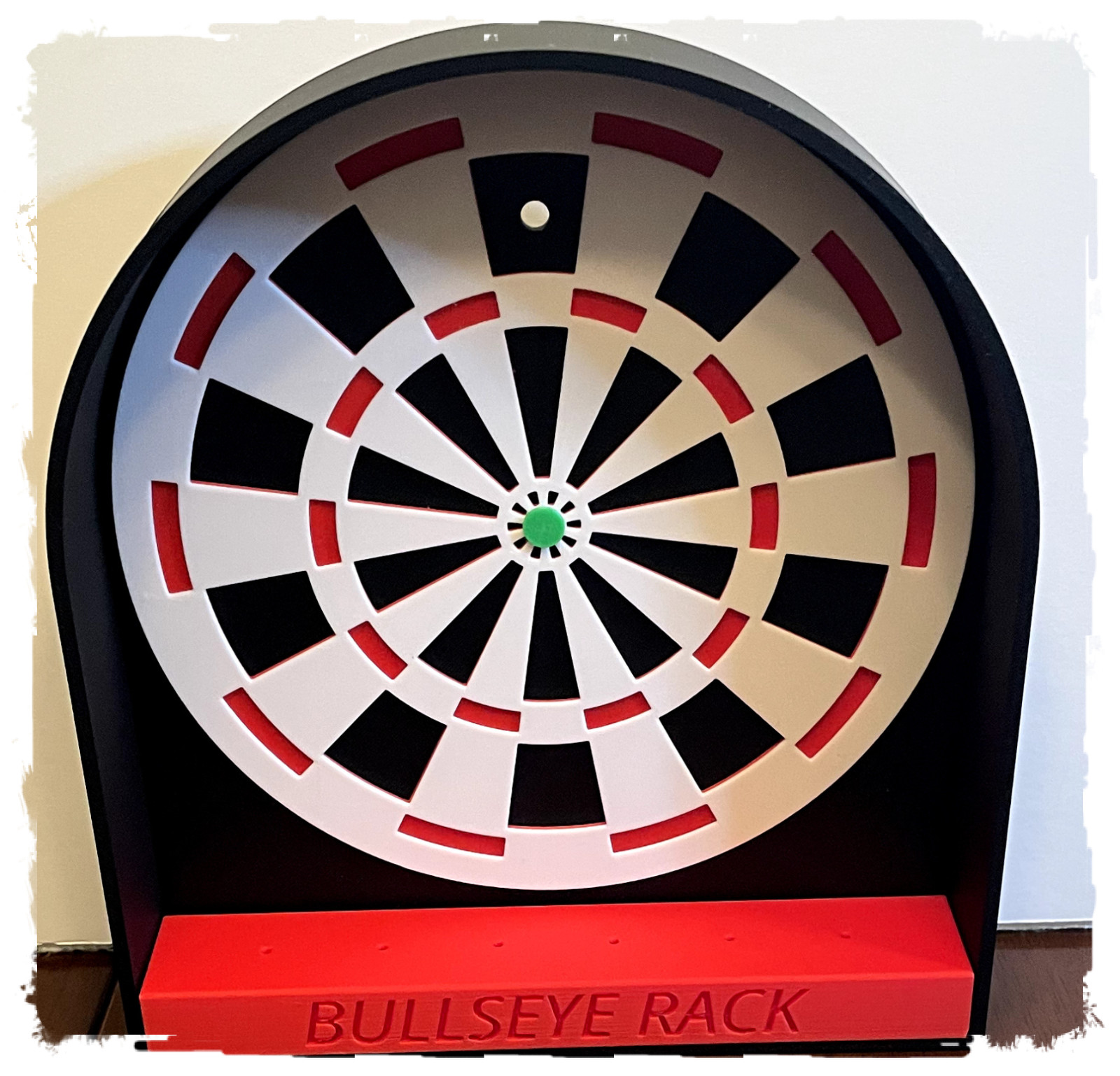 Dart Holder Rack for 6 Darts Wall Mount or Stand Display Game Room Organizer
