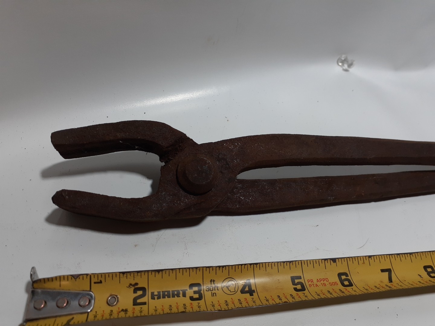 Antique Blacksmith Tongs . 22in L