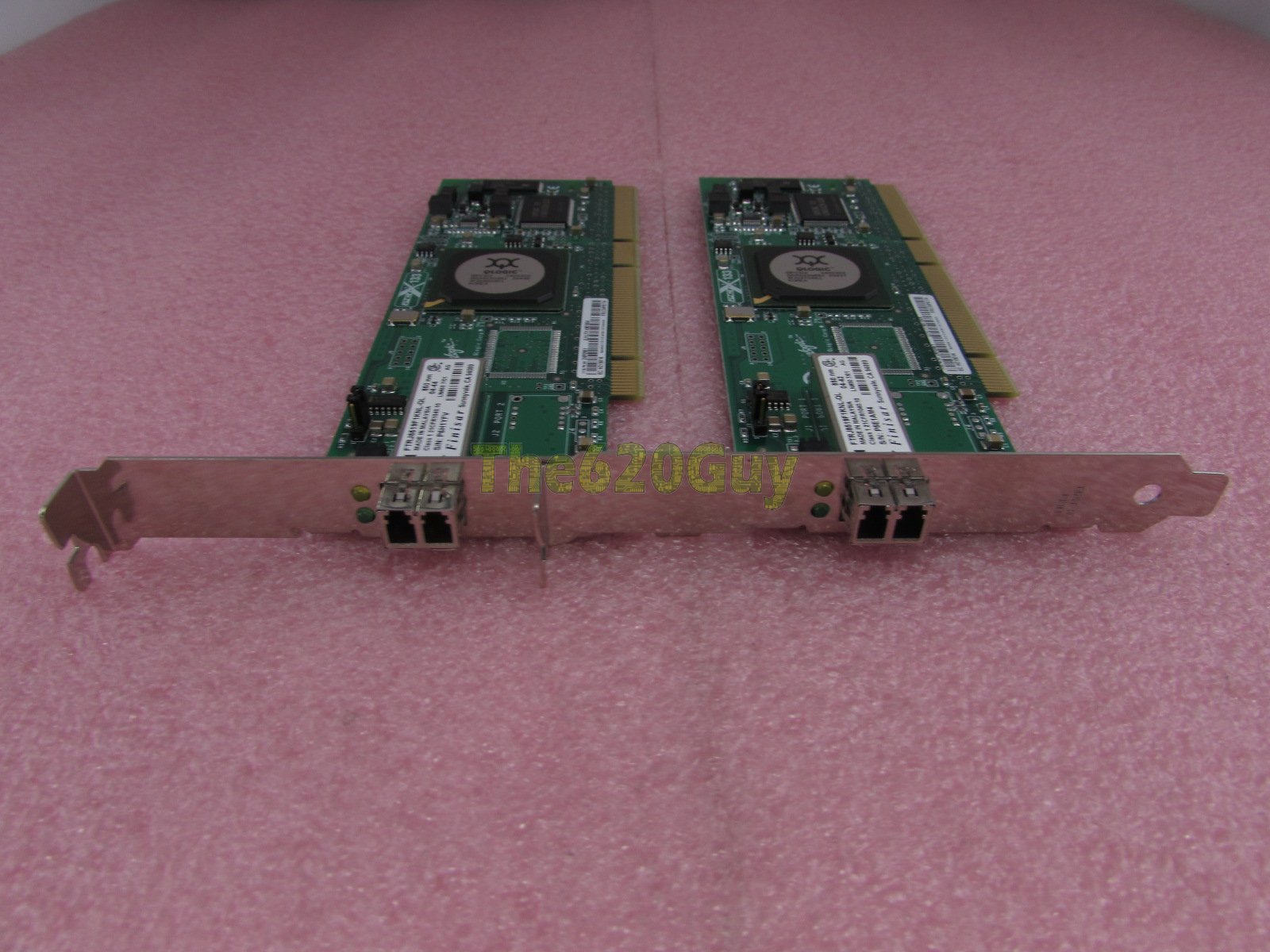 Lot of 2 IBM 24P8174 Qlogic QLE2340 Single Port Optical Fibre Channel Adapters