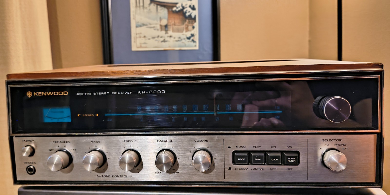 Vintage Kenwood KR-3200 AM/FM Hi-Fi Stereo Receiver, 1972 NEAR MINT