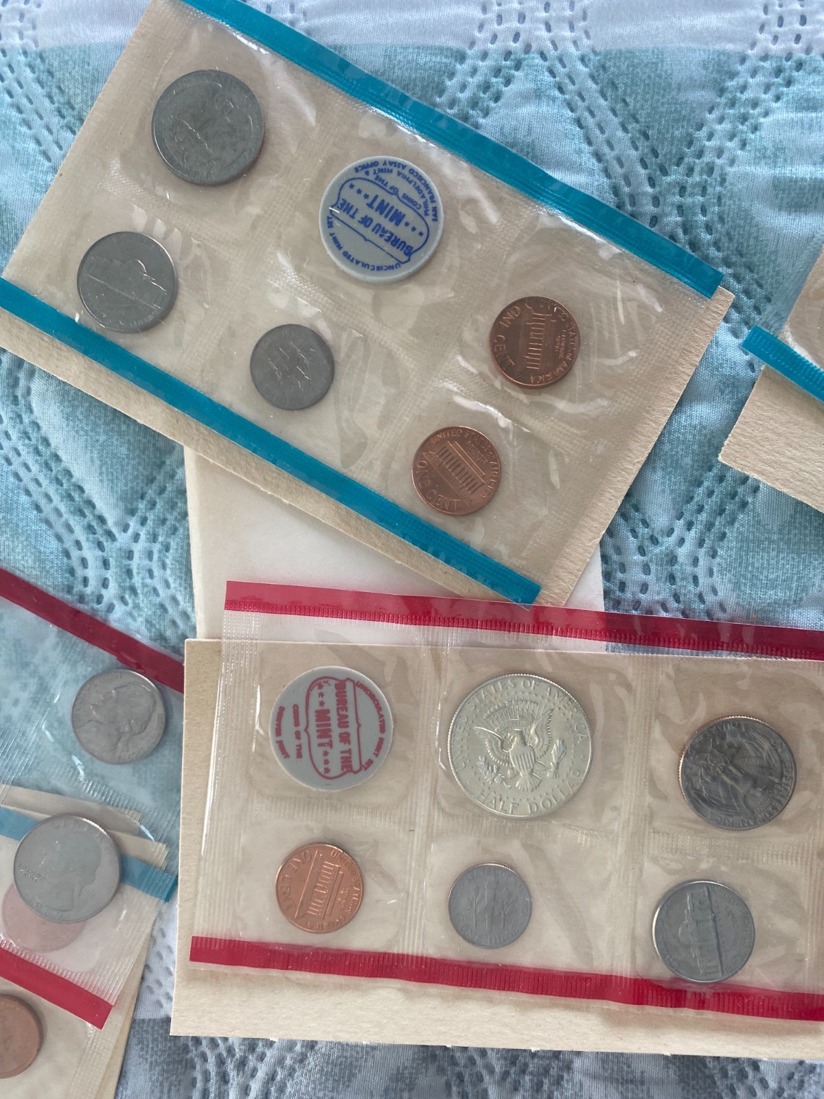 1969 US Uncirculated Coin Set, OGP, FOUR SETS