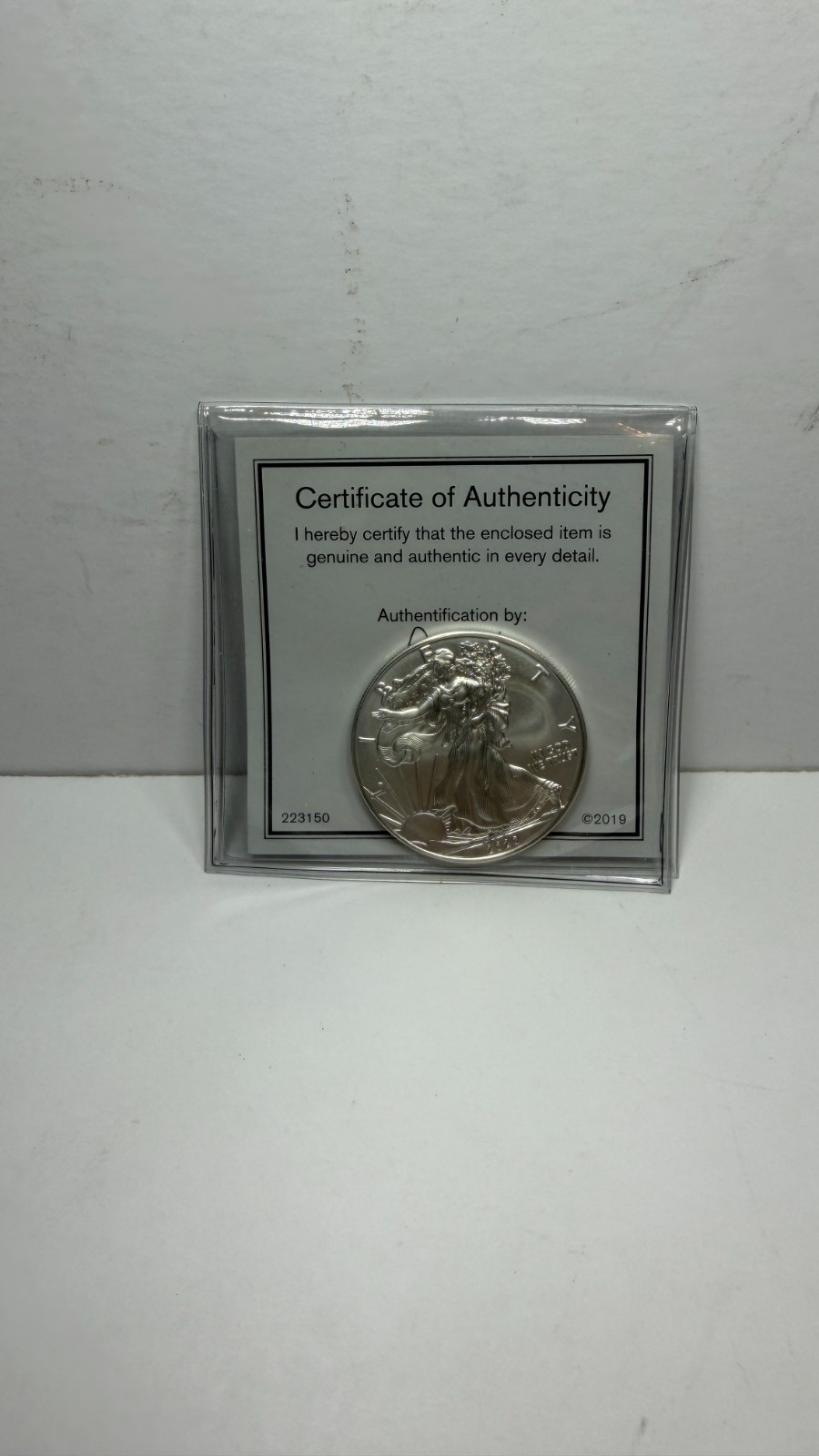 2020 $1 AMERICAN SILVER EAGLE GOVMINT COA