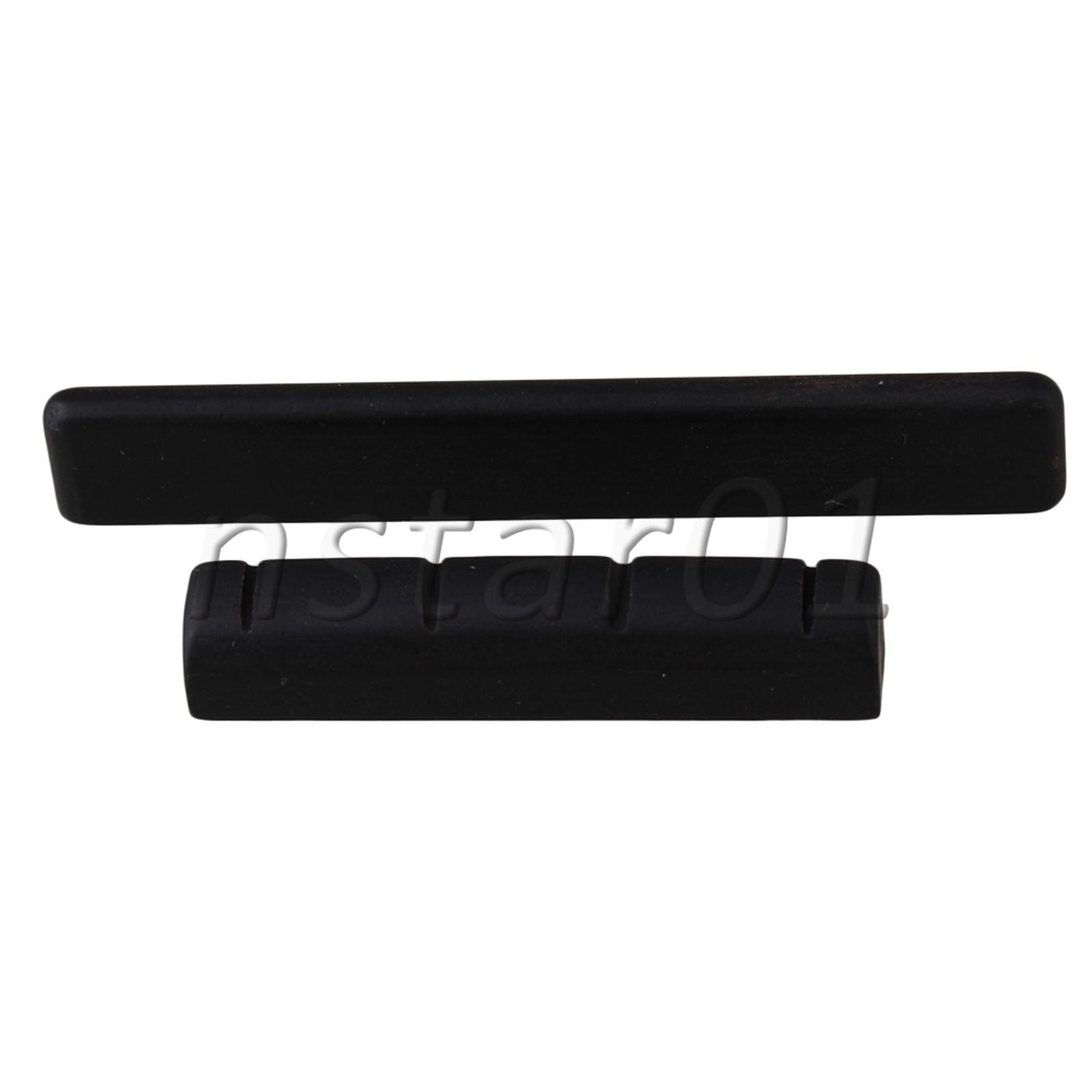 6pcs Ukulele Nut/Saddle Ebony Wood For 4 String Guitar Back