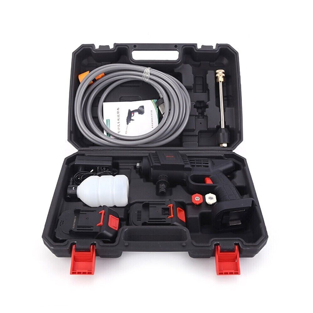 Portable Cordless Electric High Pressure Water Spray Gun Car Washer Cleaner Tool