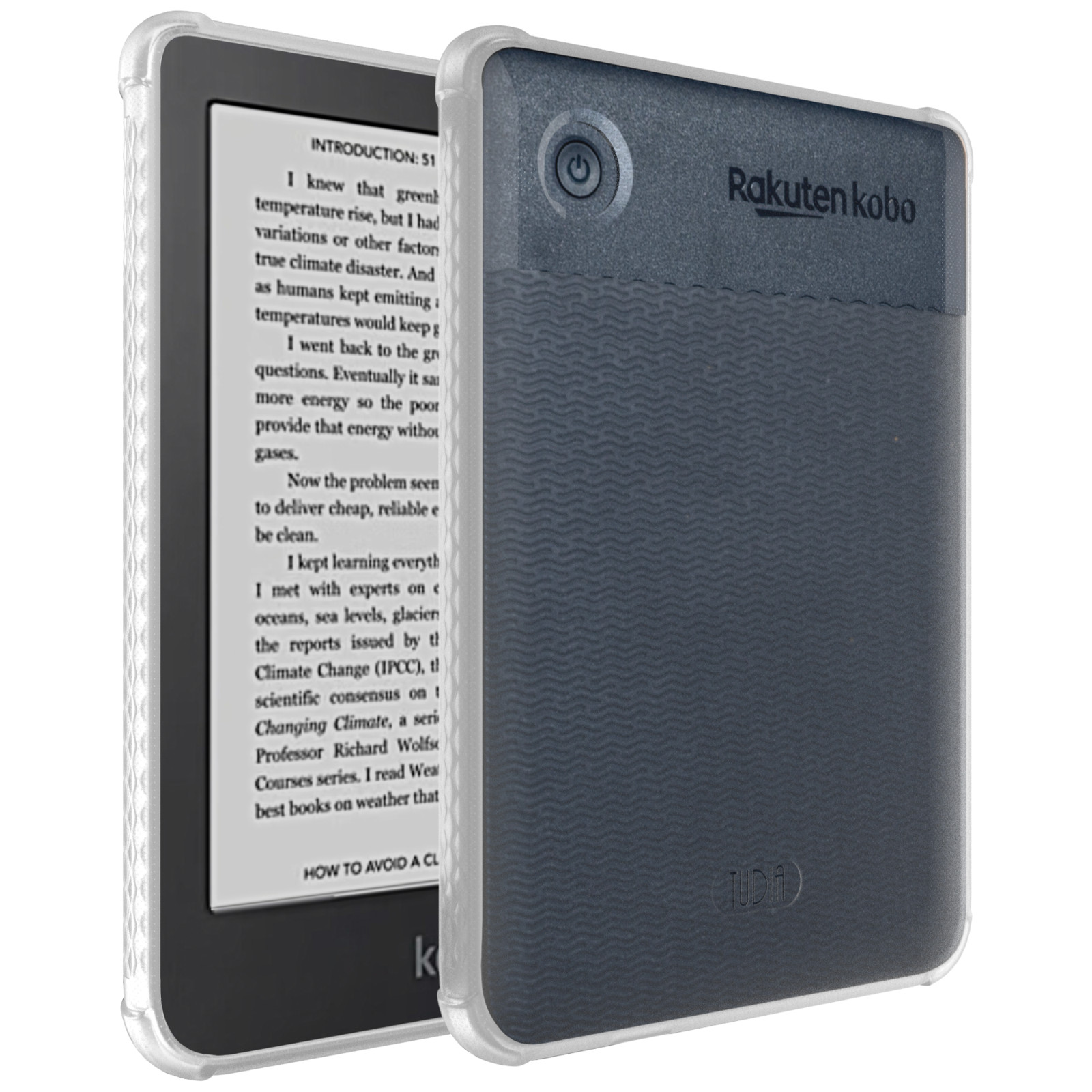 TUDIA for Kobo Clara 2E Case, [SKN] Shockproof Lightweight TPU eReader Cover