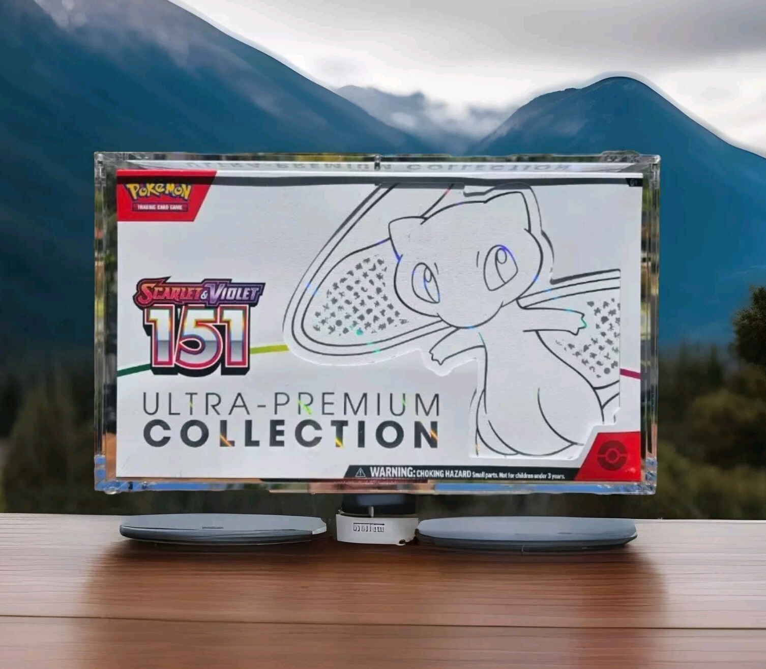 Acrylic Display Case Pokemon 151 Ultra Premium Collection Box Magnetic MEW UPC