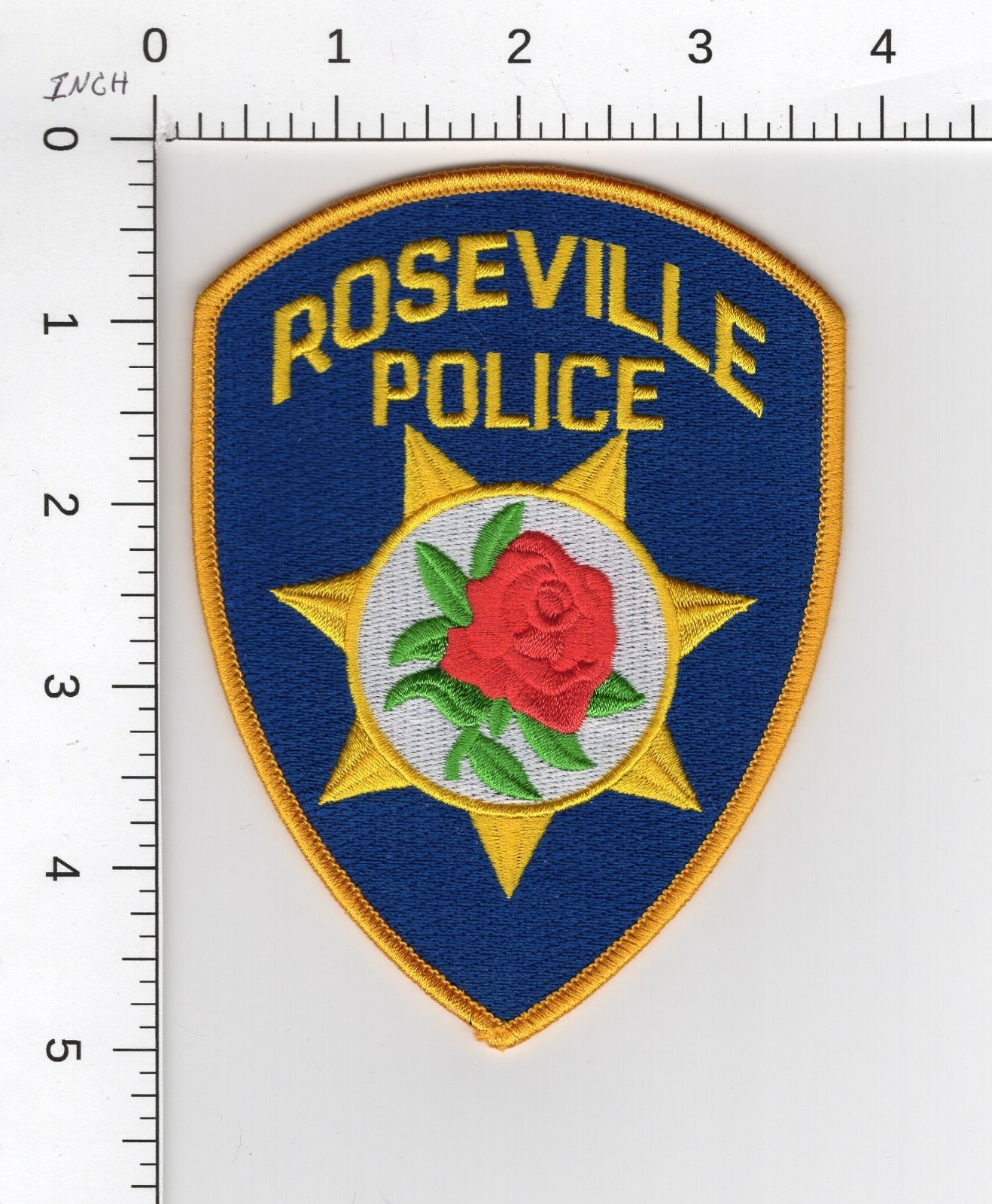 ROSEVILLE 🌹CALIFORNIA ^^^  COLLECTIBLE POLICE EMBROIDERED PATCH