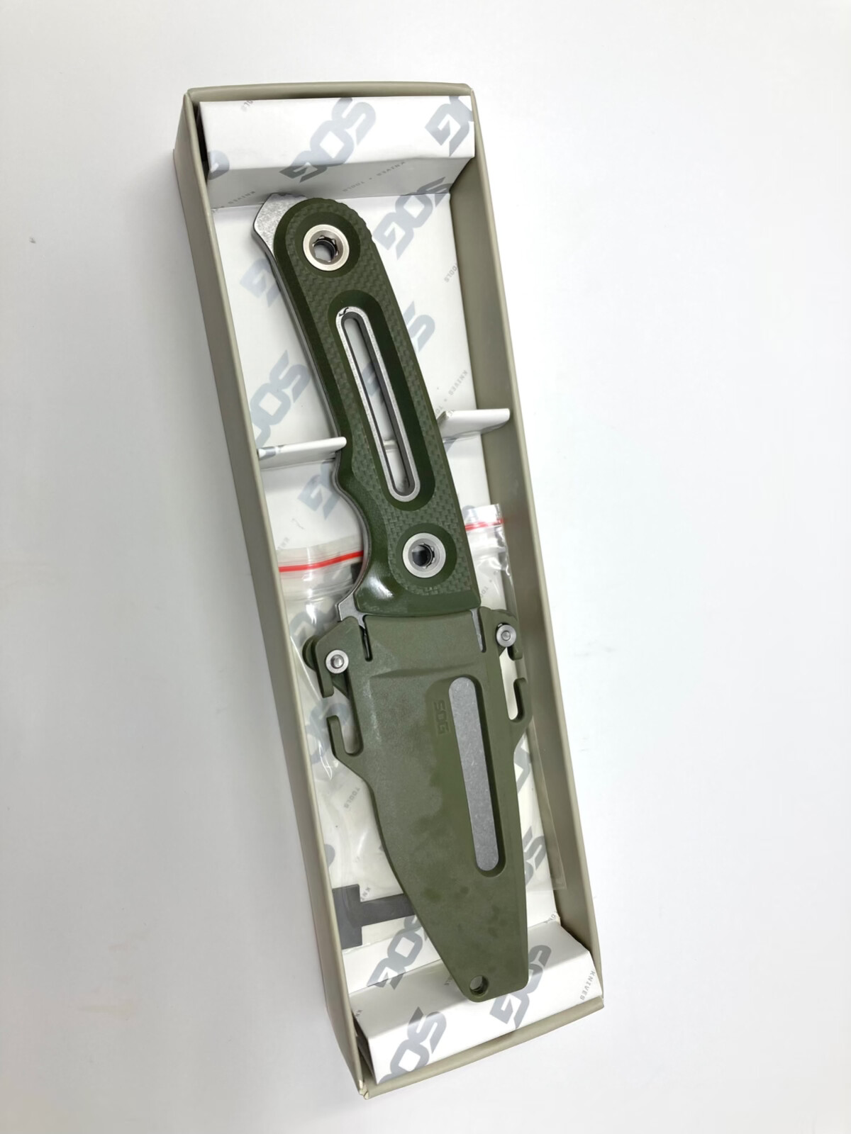 SOG Knives Provider FX Outdoor Knife 3.75 inch 154CM stonewashed steel blade