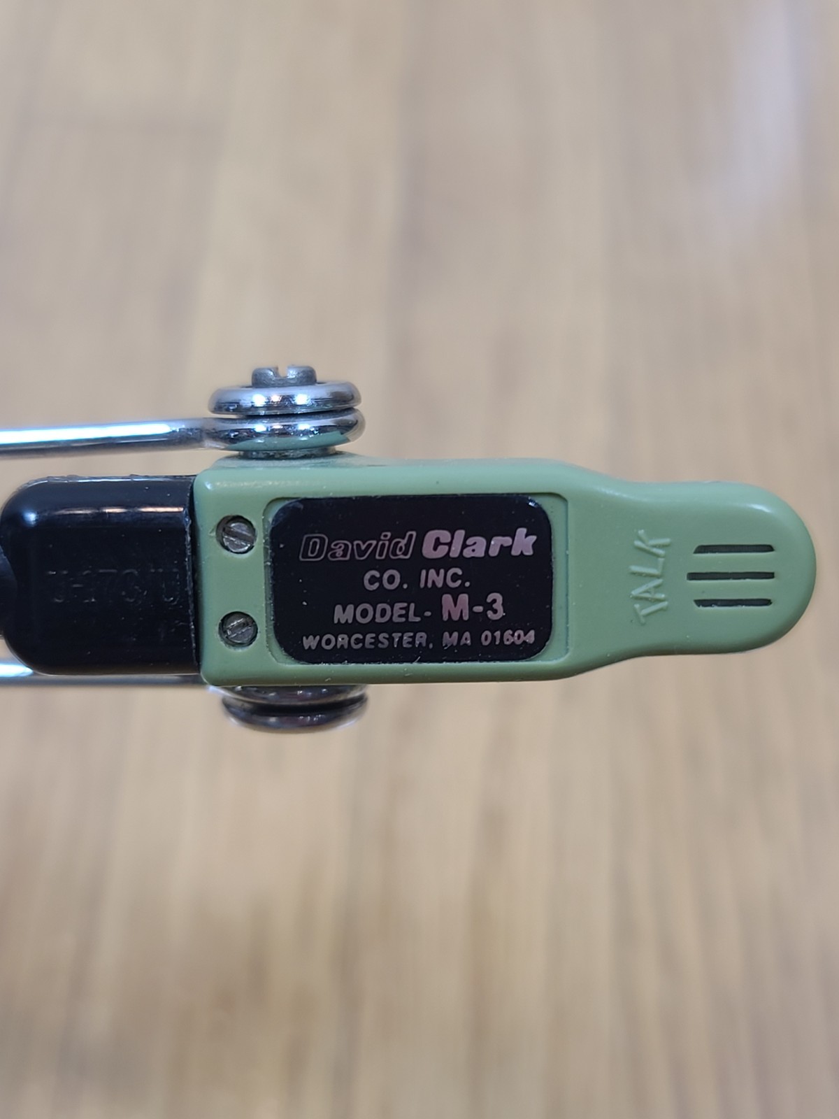 David Clark Model H10-40 Aviation Headset/ M-3 Microphone Dual Plugs