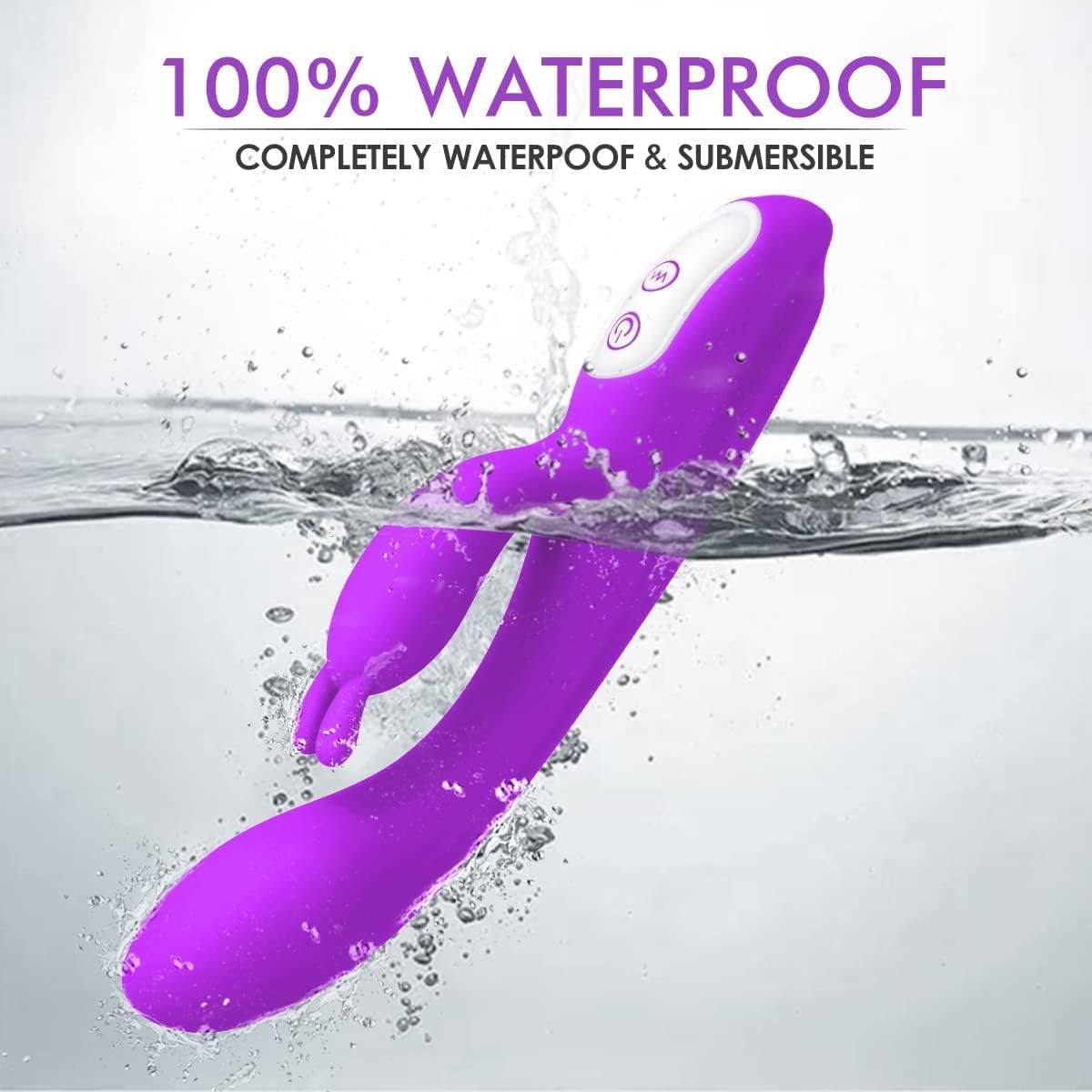 Ultimate Heated G-Spot Rabbit Vibrator with Clitoral Stimulation - 9 Vibrations