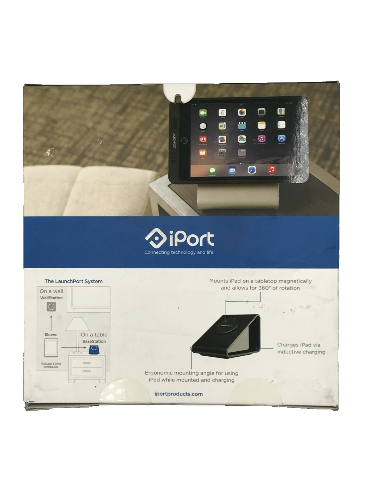 Lot of 2 iPort Launch - LaunchPort - BaseStation iPad Stand
