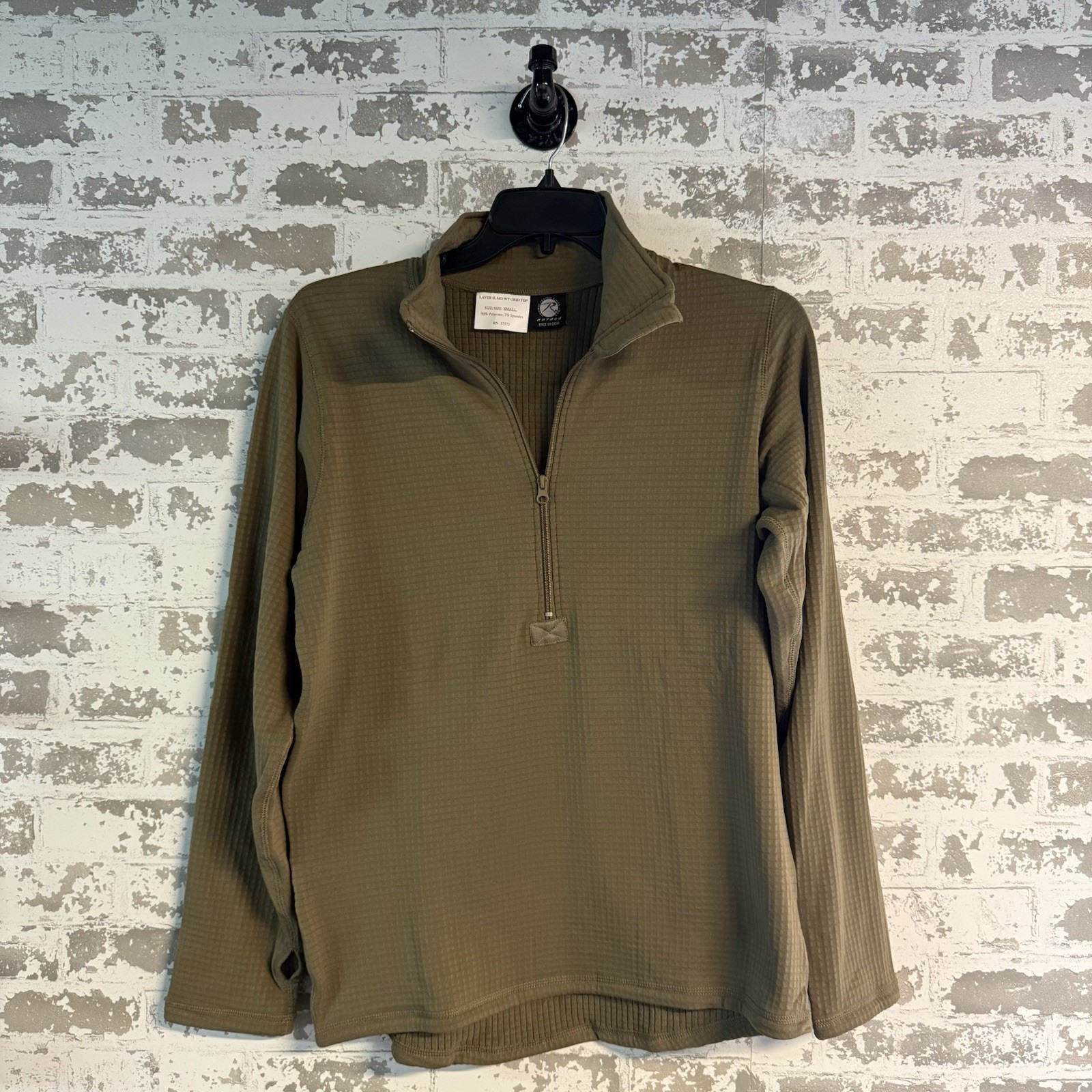 NEW - ROTHCO - Layer II - Mid Weight Grid Top Long Sleeve - SMALL