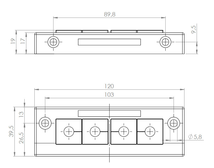 Icotek KEL-E4 cable entry strip black item no. 42259 cable entry