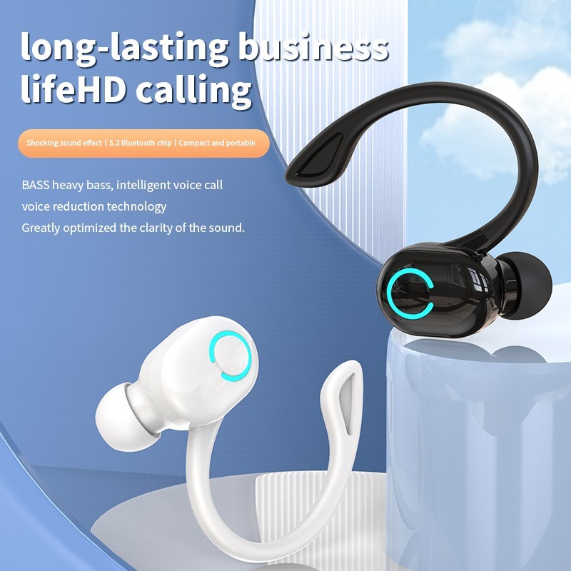 New Bluetooth 5.2 Headset Wireless Earbuds Earphones Stereo Headphones Ear Hook