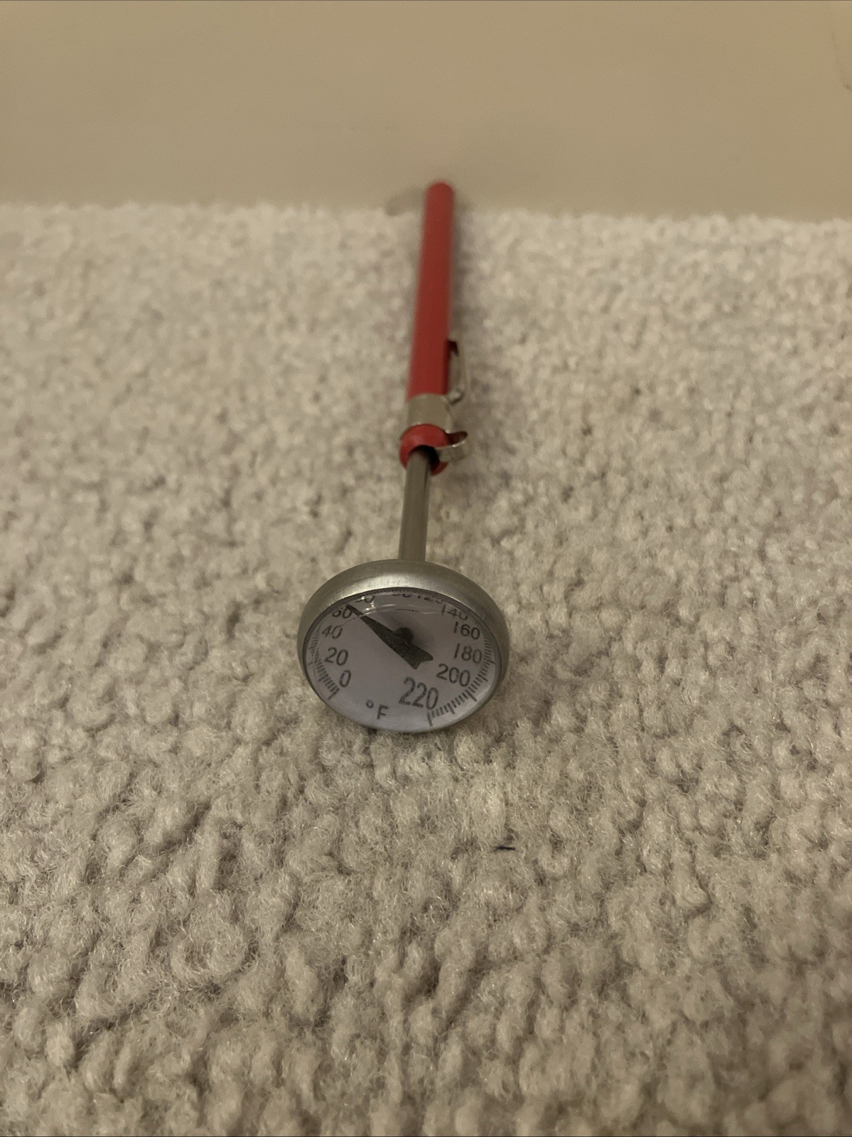 Pocket Dial Thermometer 0°-220°F, 1 In. Face