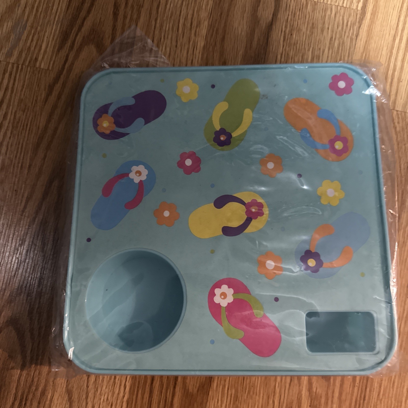 Avon Sandals Summer Delight Beach Portable Table Cup Holder Tray Easter Spring