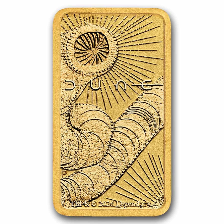 1-gram Gold Dune Bar-The Perth Mint (In Assay)