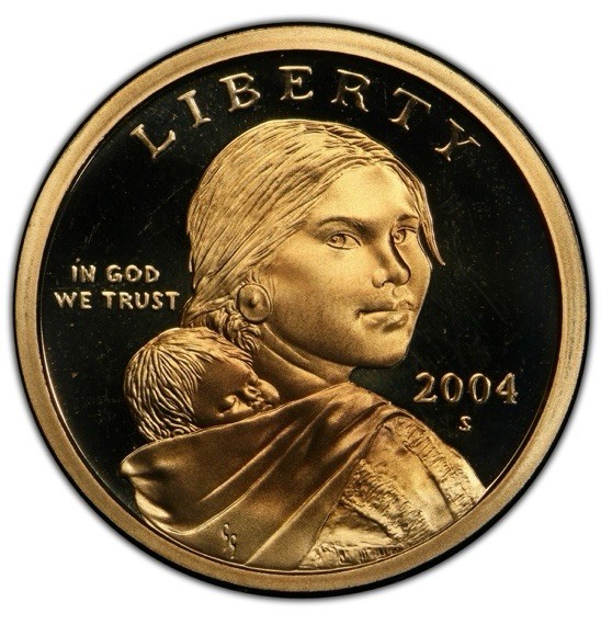 2004-S Sacagawea Dollar - Gem Proof DCAM X-568