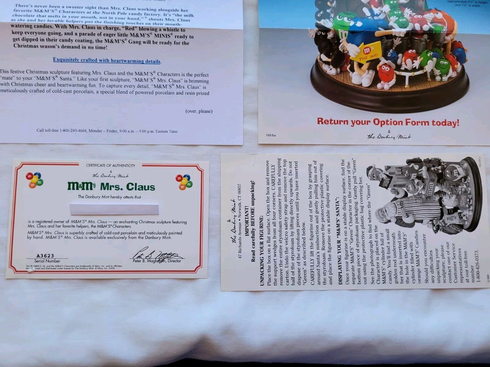 Danbury Mint M&M's Mrs. Claus