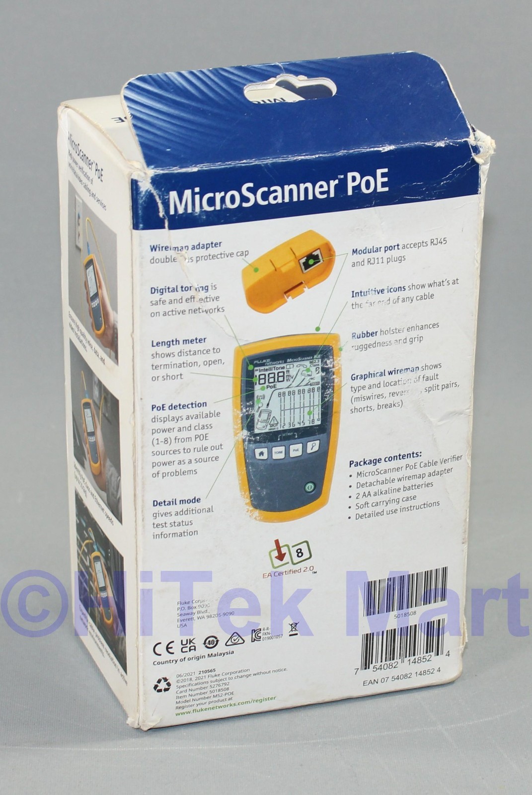 Fluke Networks MicroScanner Network Cable Verifier PoE Tester MS-POE NEW IN BOX
