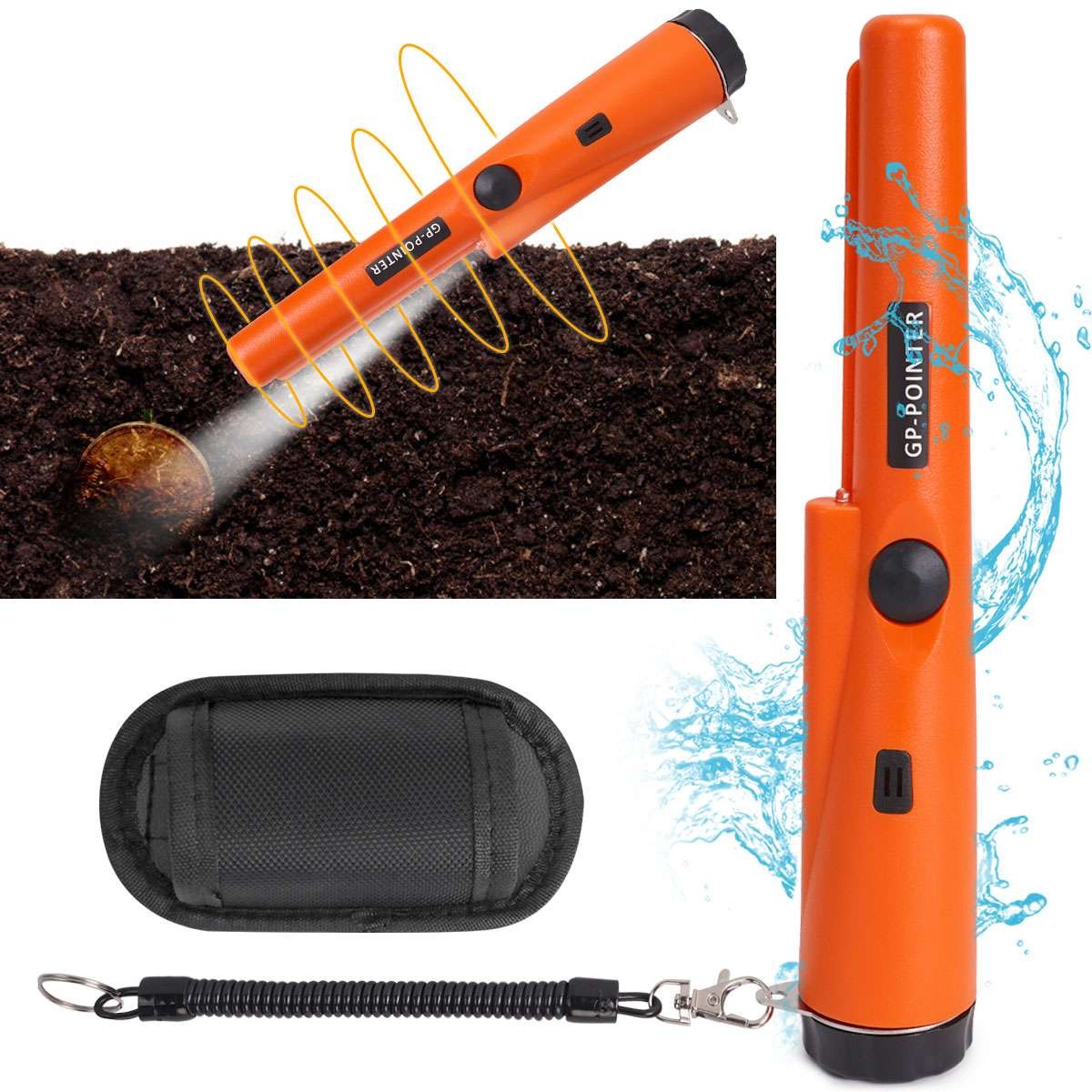 Metal Detector HandHeld Pro Pinpointer Pointer Probe Sensitive Tester Waterproof