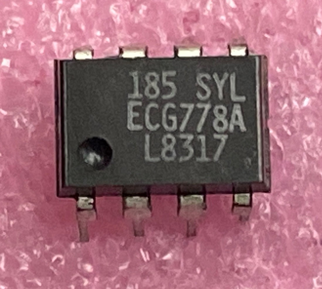 ECG778A Dual Operational Amp (op-amp) Integrated Circuit