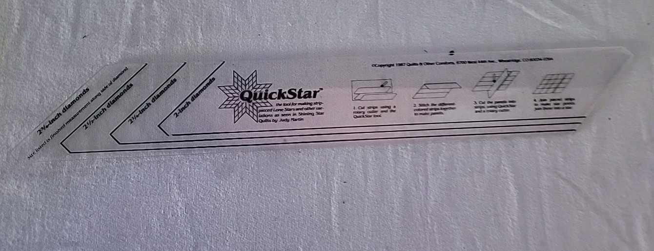 Quickstar Ruler Template By Judy Martin