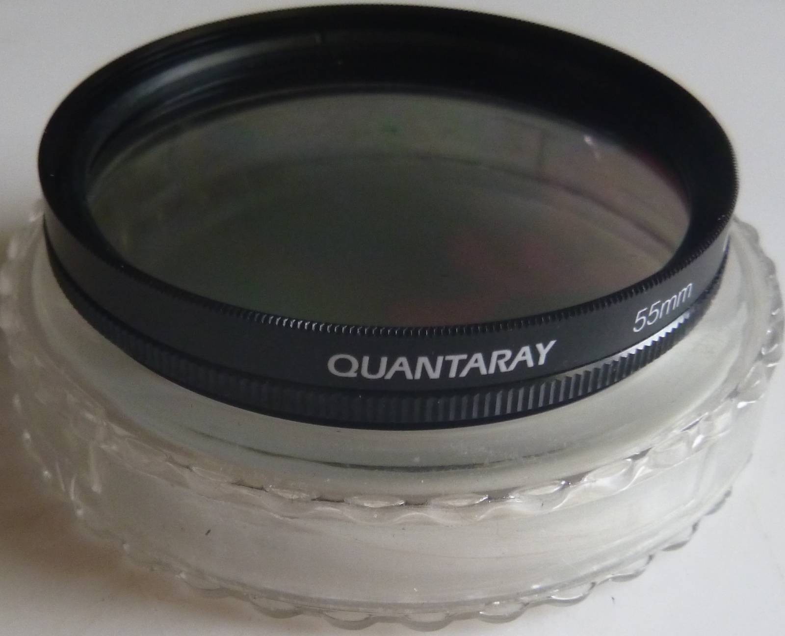 QUANTARAY C-PL POLARIZER CIRCURAL 55mm filter w/ plastic cover - MADE IN JAPAN.
