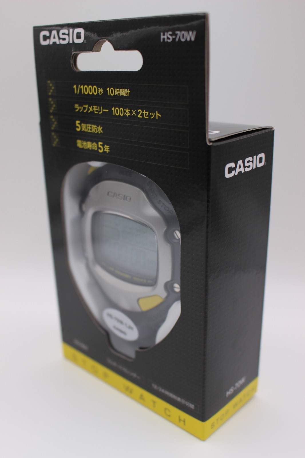 Casio HS-70W-1JH Professional Stopwatch 1/1000s Lap Split Memory Timer Japan
