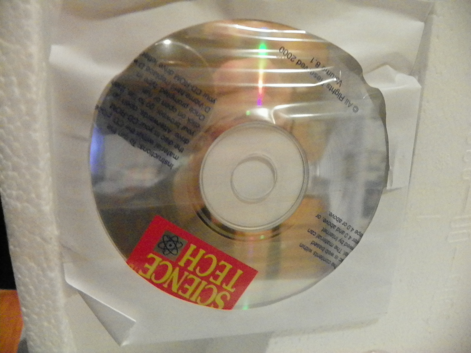 Science Tech MICROSCOPE Set Instructional CD 2 prepared slides
