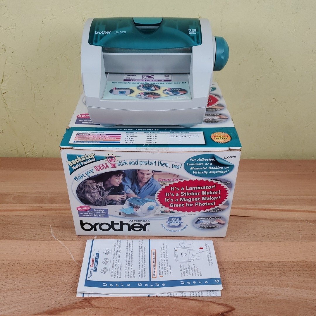 Brother LX-570 Backster Multi Finisher Laminate Sticker Maker And Magnet Maker *