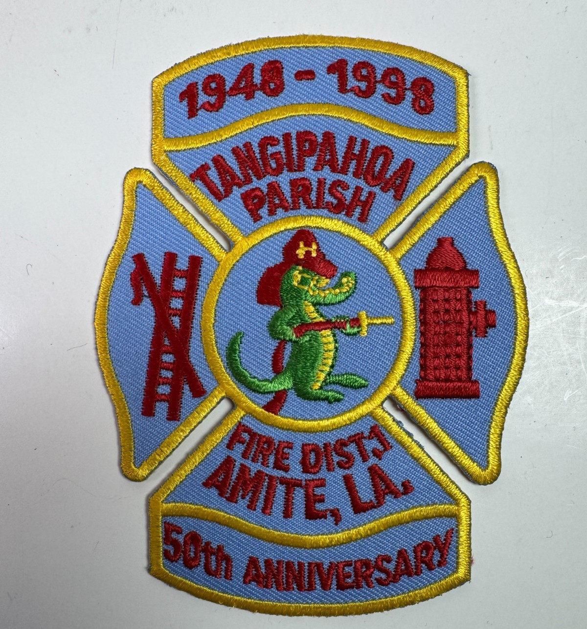 Louisiana Tangipahoa Parish Amite Fire 50th Anniversary 1948 1998 Patch BB9