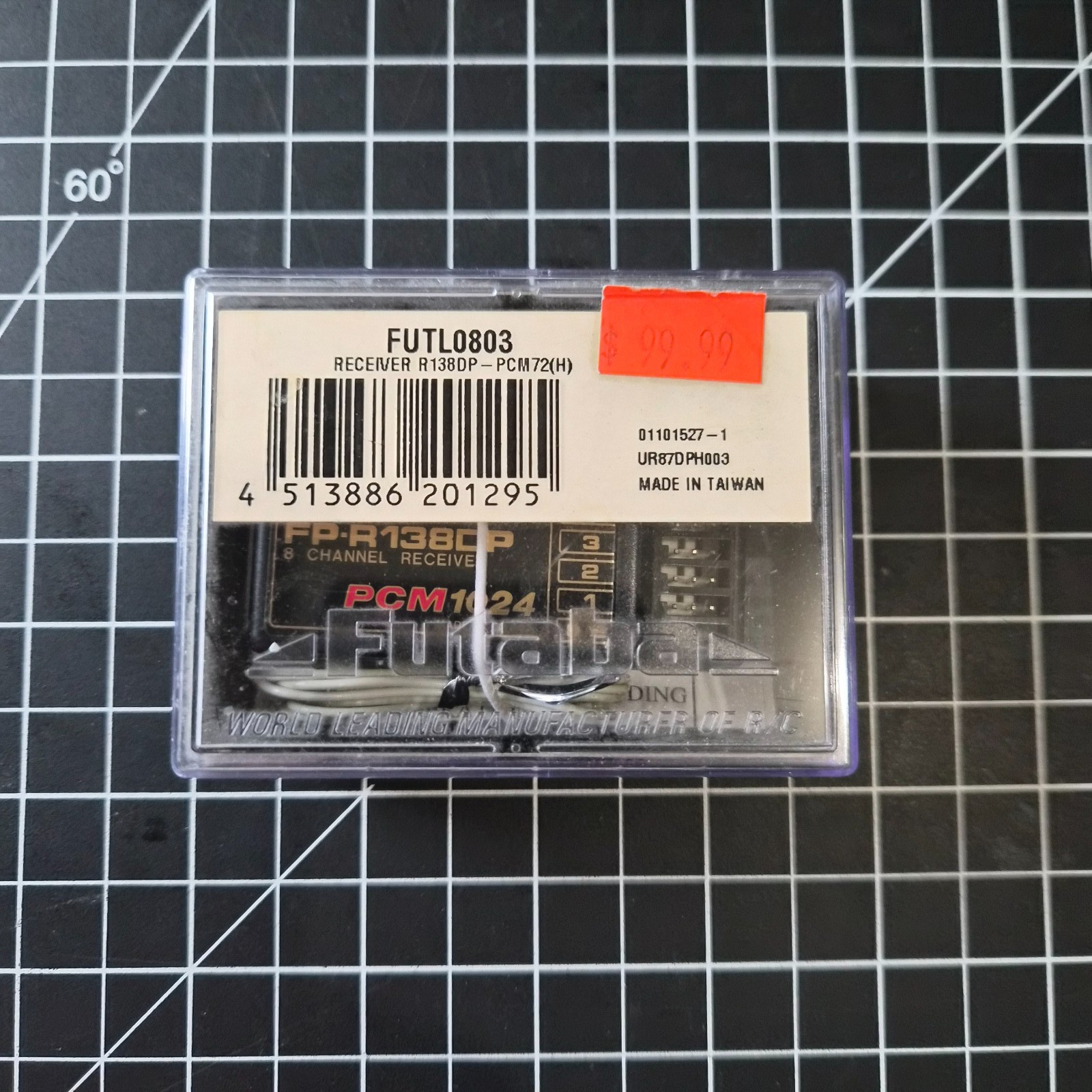FUTABA FUTL0803 RECEIVER FP-R138DP PCM1024 New Old Stock B6