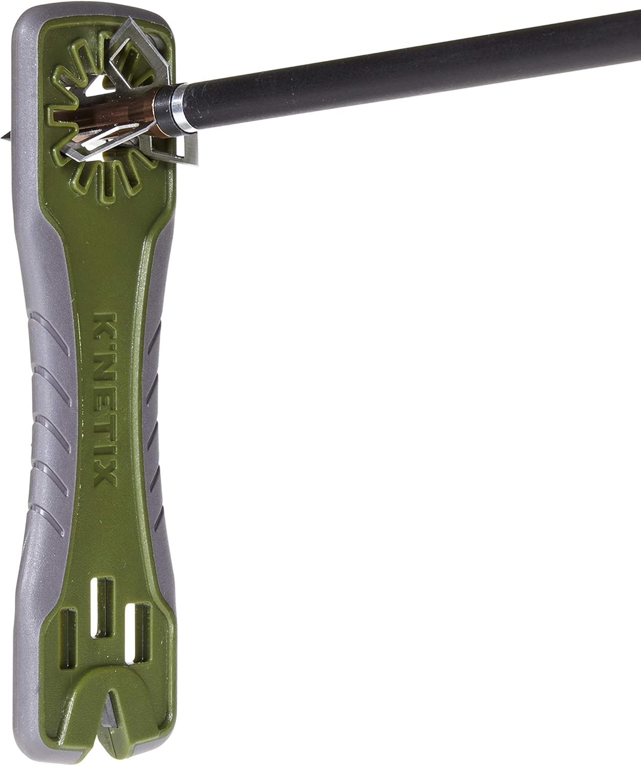 K’Netix MV² Broadhead Wrench & Sharpener, Gray & Olive