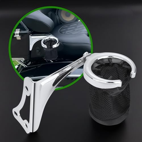 Motorcycle Cup Holder, Passenger Armrests Adjustable Rear Armrest with Drink
