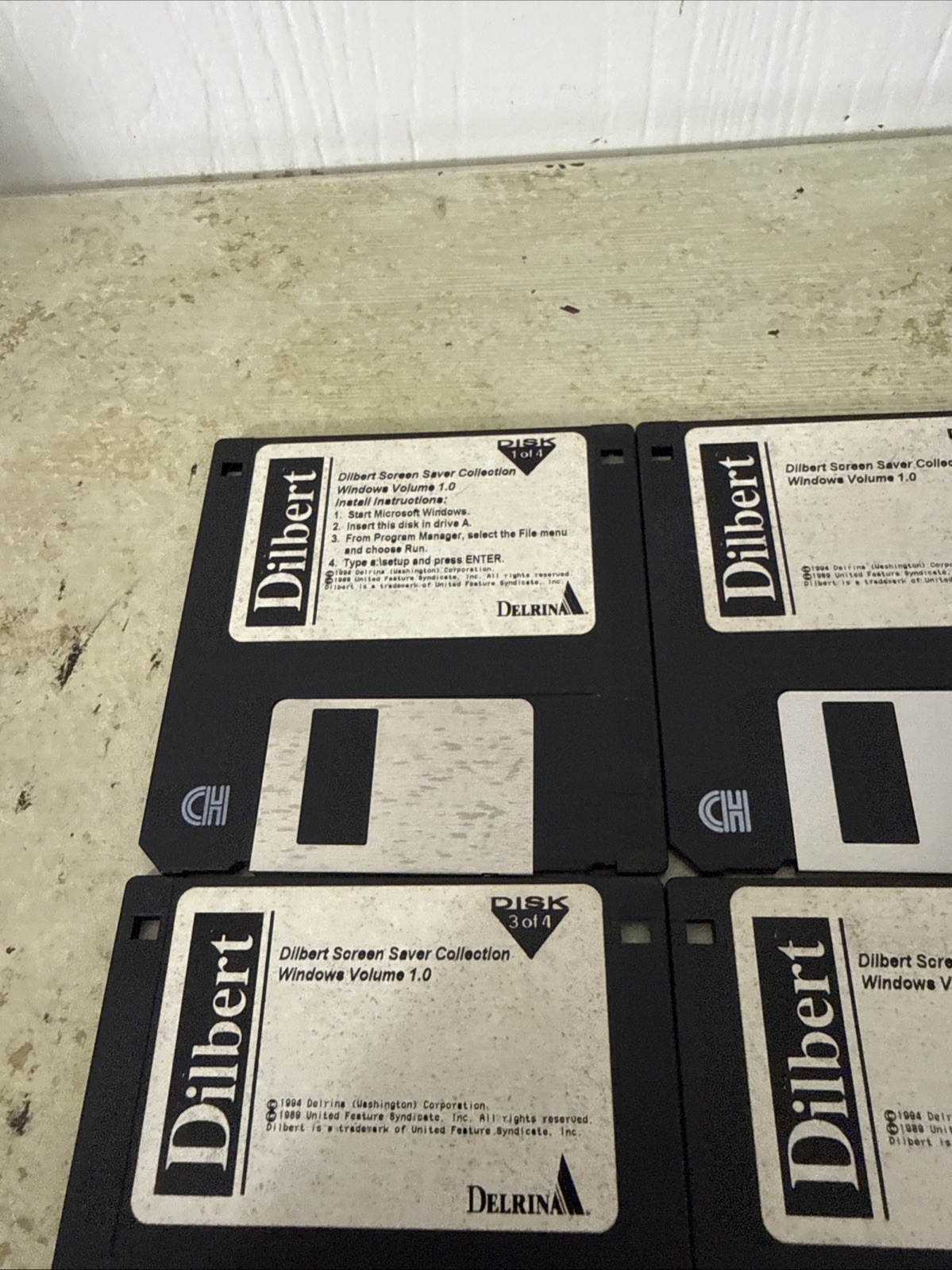 Dilbert Screen Saver Collection 3.5 Floppy 4 Discs