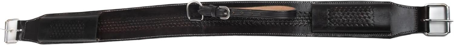 Western Carved Leather Flank Back Saddle Girth Cinch Belt Bucking Strap 52" New