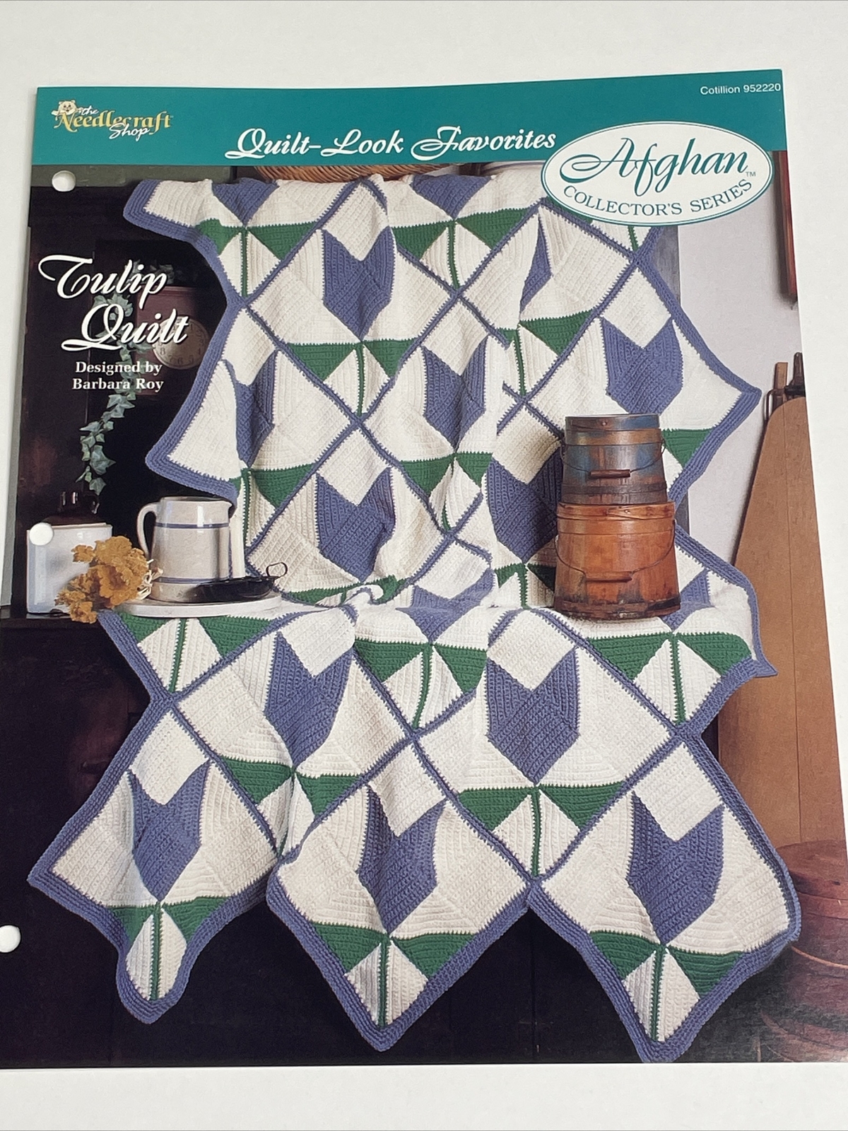 Tulip Quilt Afghan Quilt Look Crochet Pattern Needlecraft Shop