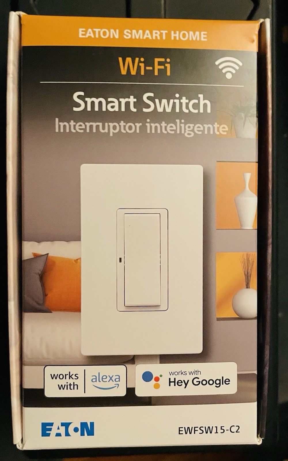 EATON Smart Switch Wi-Fi Interruptor  White/Light Almond/Ivory Voice Control NEW