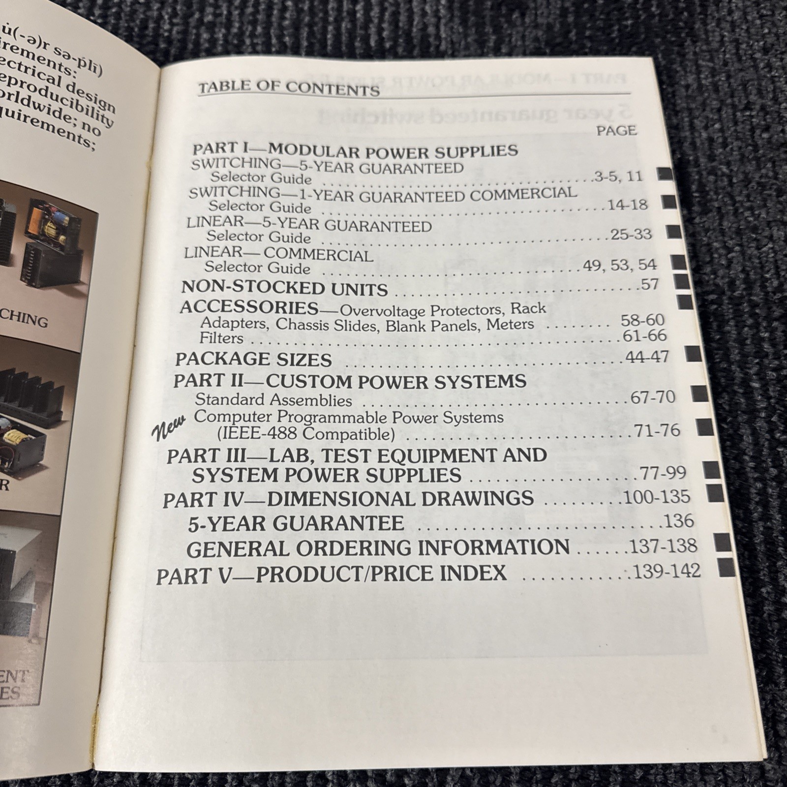 Lambda 1984 Power Supply Product Catalog