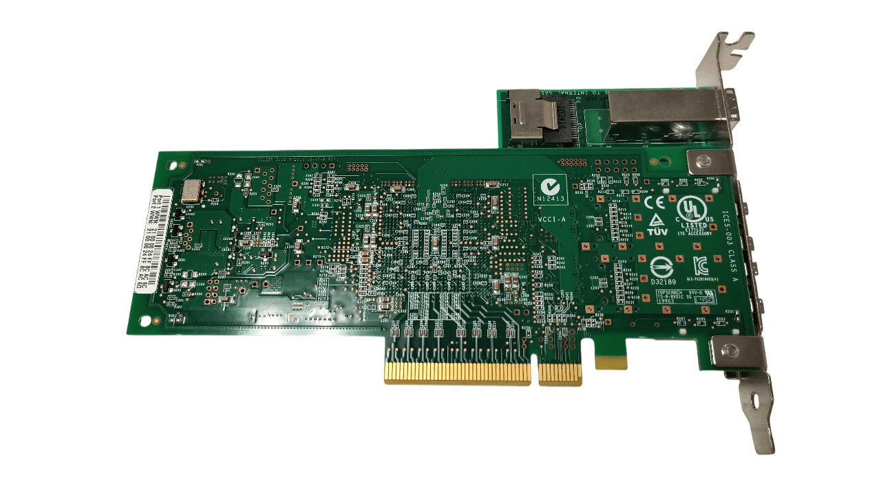 Qlogic QLE2562-WB PX2810403-43 8GB Dual Port FC HBA W/ SAS Expander No SFP