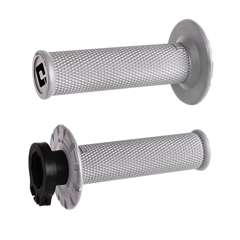 Odi V2 No-Waffle MX Lock-On Grips Grey Soft Compound H36NWG