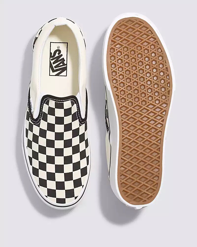 Vans Classic Slip on Stackform Women's SIZE 6-10 34mm platform checkerboard