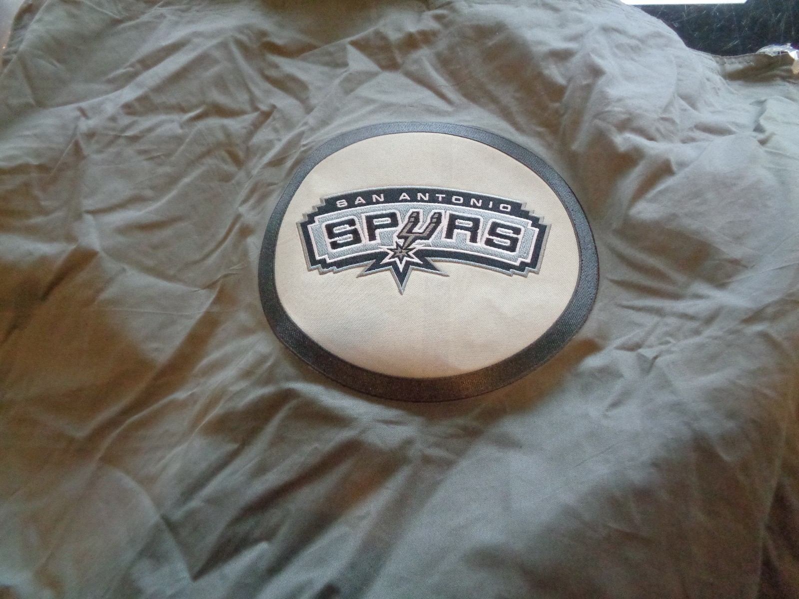 Pottery Barn Teen San Antonio Spurs NBA Patch sham pillowcase gray grey New