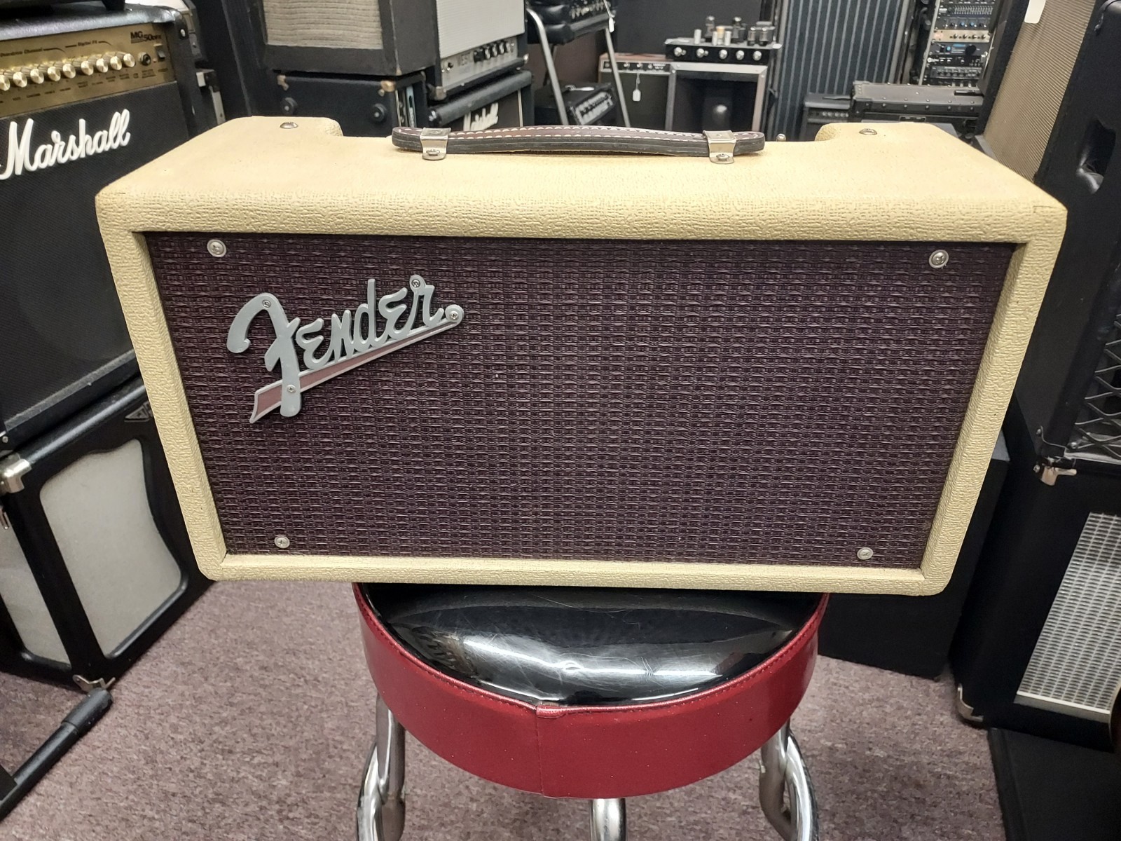 1994 Fender '63 Tube Reverb Unit Reissue Blonde Oxblood PR263 6G15 Made In USA