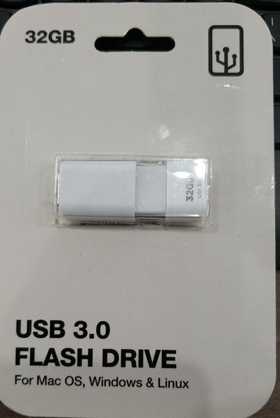 USB 3.0 Flash Drive, 32 GB For Mac OS Windows & Linux (TE-U332GB-R)