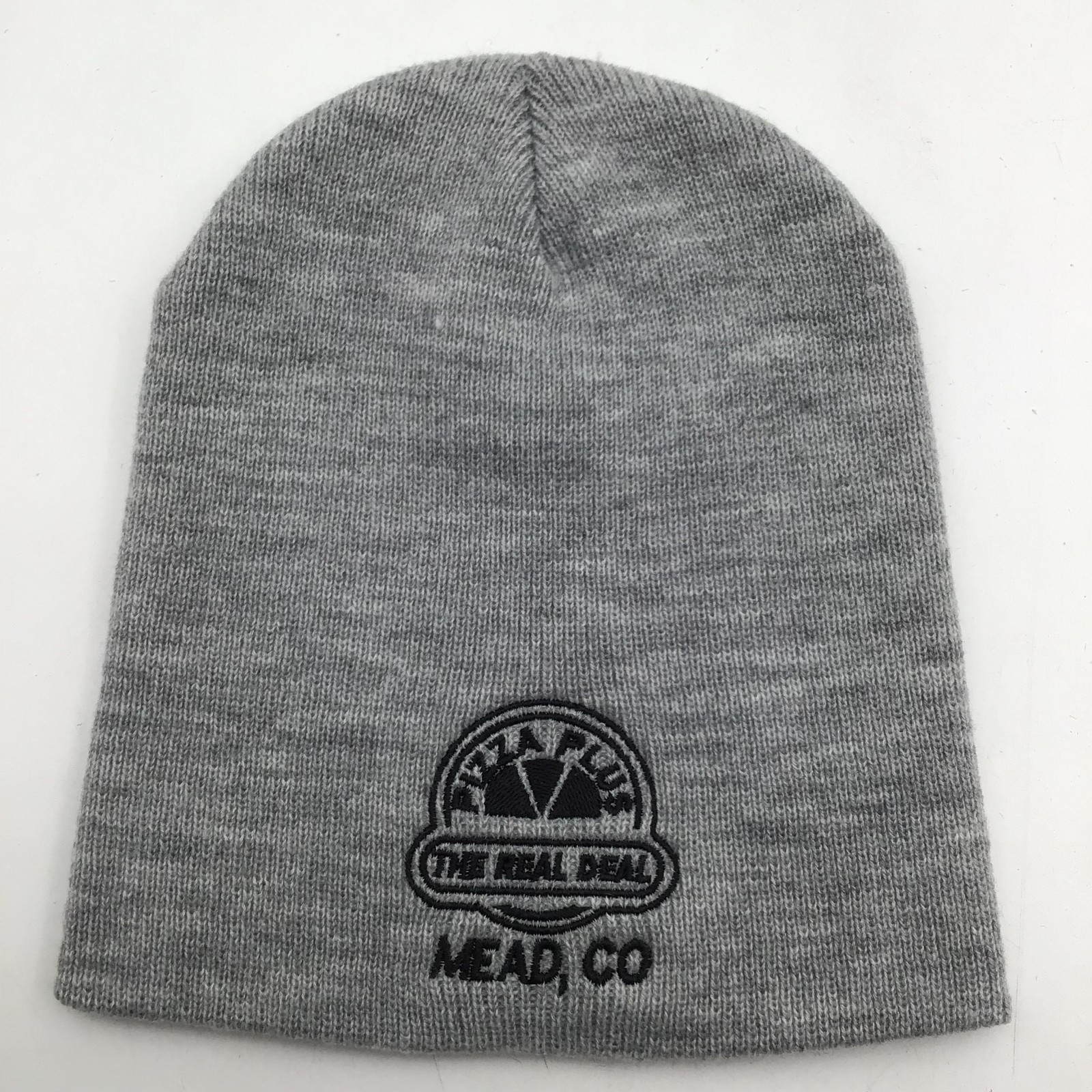 Pizza Plus Adult Beanie The Real Deal Mead Colorado Snowboard Ski Hiking