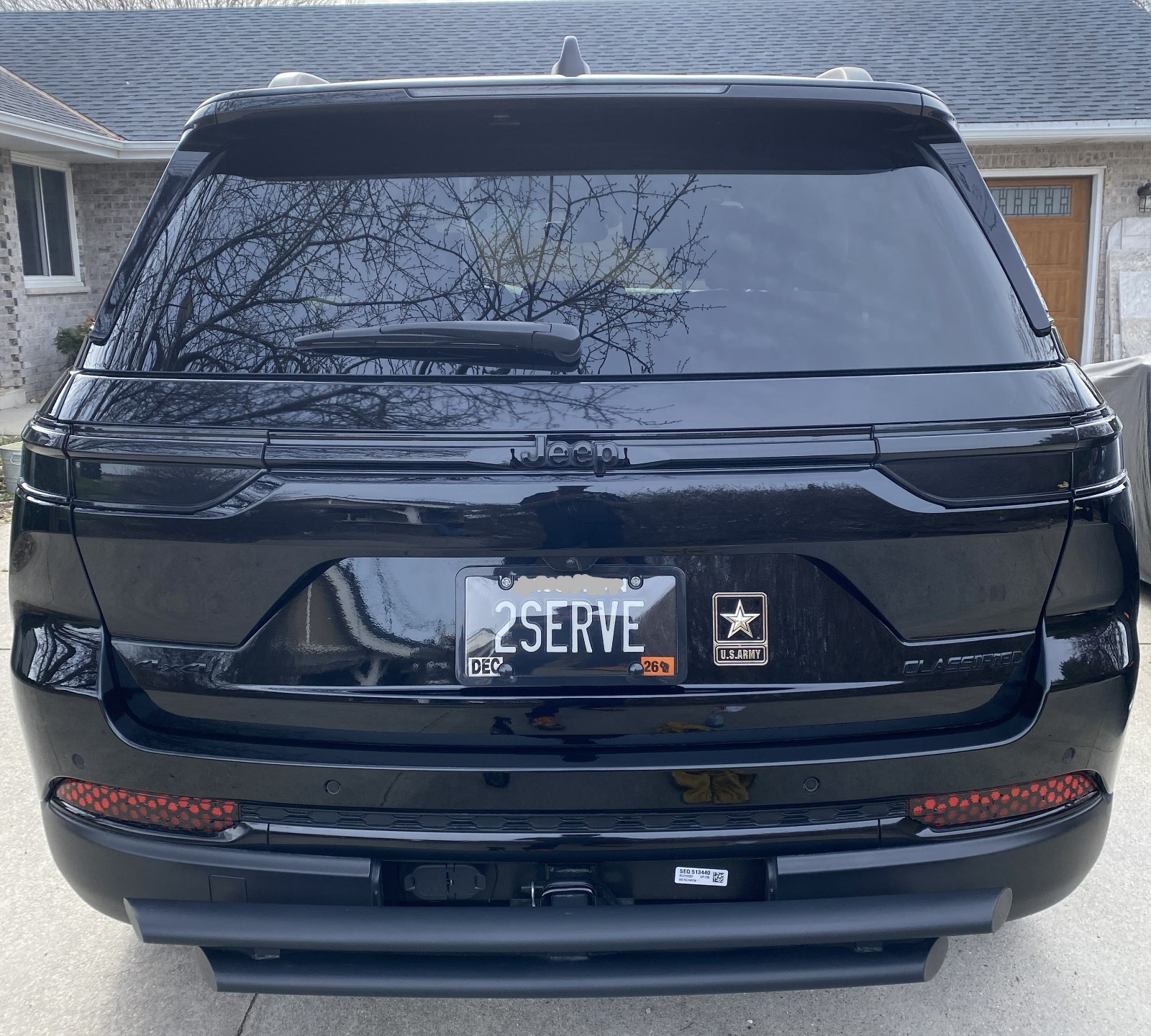 US Army 3D Emblem Metal Black and Chrome